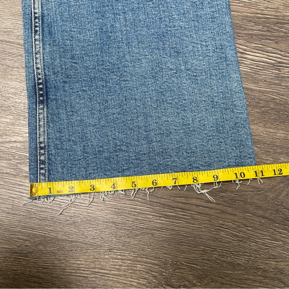 Women's Blue Wide-Leg Jeans - Picture 7 of 8